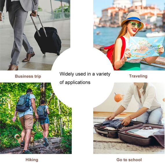 Elektrische Zahnbürsten-Reiseetui für Oral-B/Philips Sonicare/Colgate/seago/Bitvae und die meisten anderen Marken elektrischer Zahnbürsten, inklusive 2 universeller Bürstenkopfabdeckungen, Black