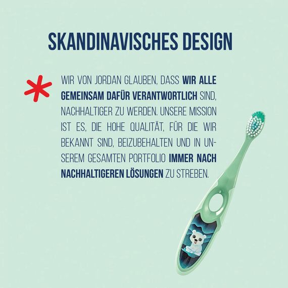 Jordan ® | Step 2 Zahnbürste Kinder | Kinder zahnbürste für 3-5 Jahre | Weiche Borsten, doppelter ergonomischer Griff & BPA-frei | Lila und Gelb | Pack 2 Einheiten