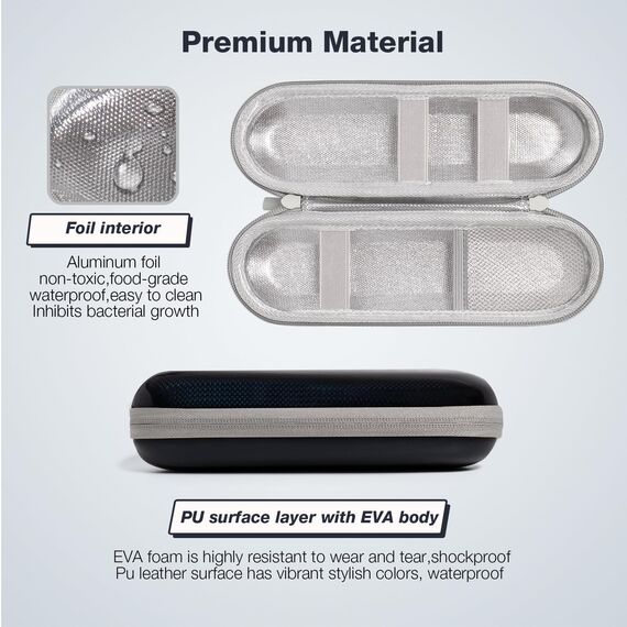 seplouis Elektrisches Zahnbürstenetui für Oral-B, Philips Sonicare und die meisten Anderen Marken-Elektrozahnbürsten