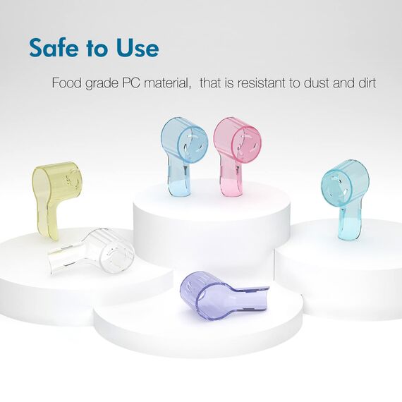 seplouis Abdeckung für elektrischen Zahnbürstenkopf, kompatibel mit Oral b & iO Elektrischer Zahnbürstenkopf, Mehrfarbig, 6er-Pack