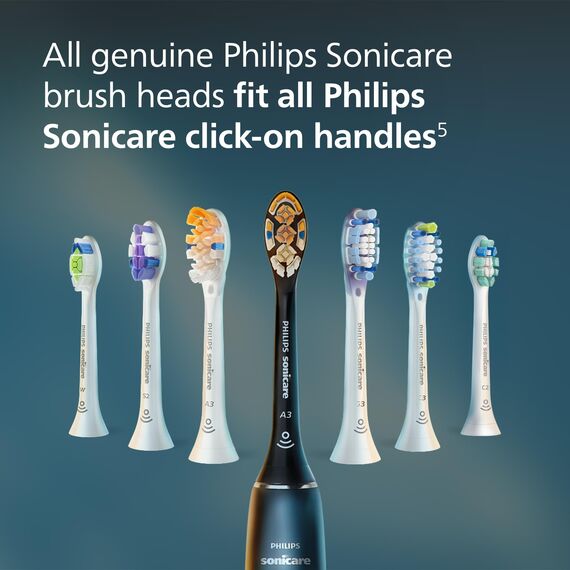 Original Philips Sonicare Optimal Plaque Control Aufsteckbürstenköpfe, HX9023/65, BrushSync-Technologie, Weiß, 3 Stück