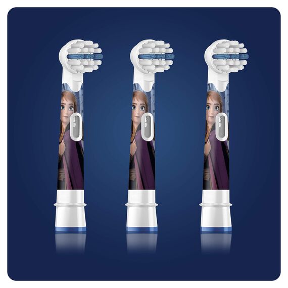 Oral-B Kids Ersatzköpfe mit Disney Frozen 2 Figuren, 3 Stück, Bürstenkopf speziell für Kinder ab 3 Jahren