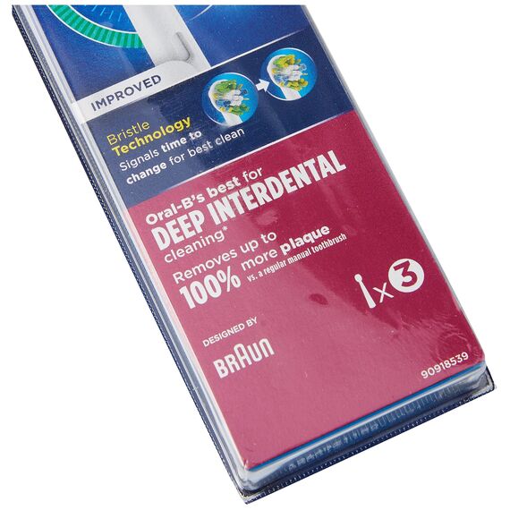 Oral-B FlossAction Aufsteckbürsten mit CleanMaximiser-Technologie, 3 Stück
