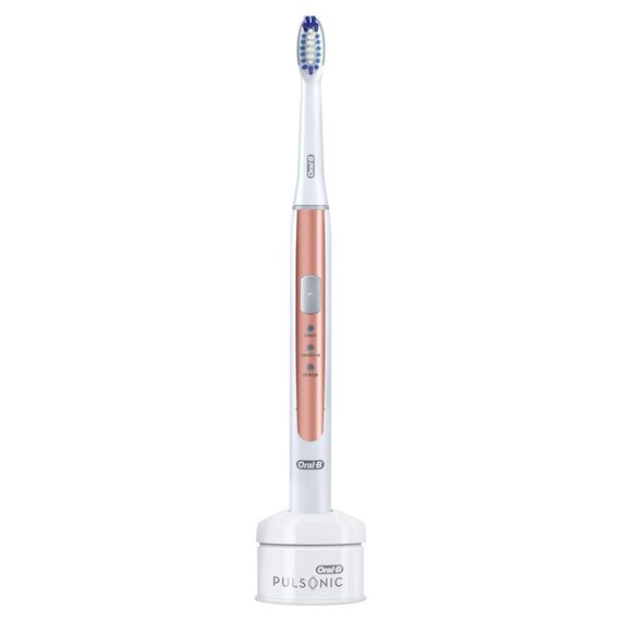 Oral-B Pulsonic Slim 1100 Elektrische Schallzahnbürste, mit Timer und Aufsteckbürste, rosegold