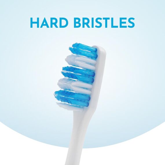 REACH Essential Care Interdentalzahnbürste, feste Zahnbürste, Einzelpackung, 4 Stück, Vollkopf-Handzahnbürsten mit harten Borsten, Multipack für tägliche Zahnschmelzpflege