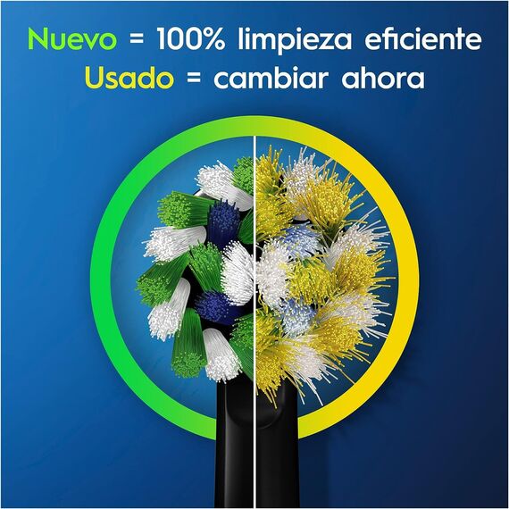 Oral-B Cross Action Bürstenköpfe elektrische Zahnbürste, 8 Stück Packung, Paket für Briefkasteneinwurf geeignet, Schwarz