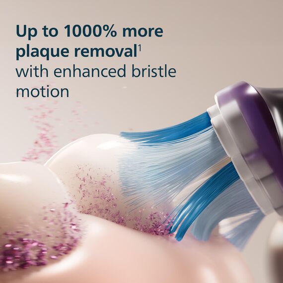 Philips Sonicare Ersatzbürsten für Premium Gum Care HX9054/95 BrushSync Technologie, Schwarz, 4 Stück