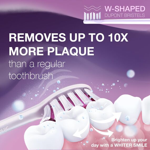 Wagner Stern WHITEN+ Edition. Intelligente elektrische Zahnbürste mit Drucksensor. 5 Putzmodi und 3 Intensitätsstufen, 8 weiche Bürstenköpfe, hochwertiges Reiseetui.