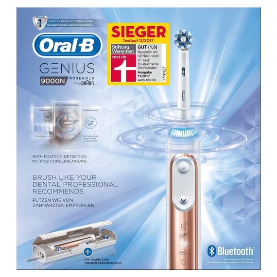 Oral-B Genius 9000N Rose Gold Elektrische Zahnbürste Powered By Braun