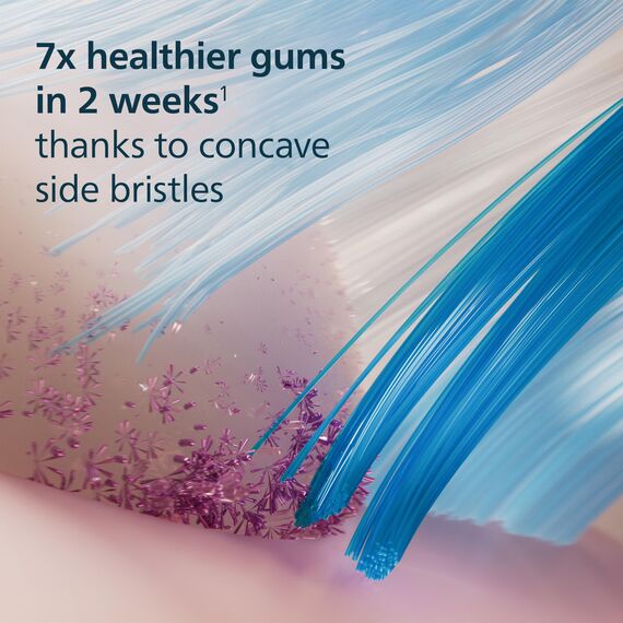 Philips Sonicare Ersatzbürsten für Premium Gum Care HX9054/95 BrushSync Technologie, Schwarz, 4 Stück