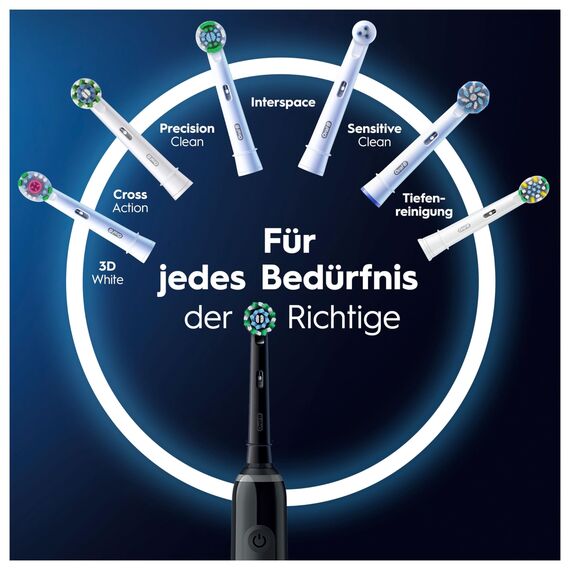Oral-B Pro 3 3900 Elektrische Zahnbürste,Electric Toothbrush, Doppelpack, drei Putzmodi und visueller 360° Andruckkontrolle für Zahnpflege, Geschenk Mann,Frau, schwarz