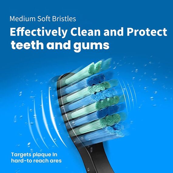 Ersatzbürsten für Fairywill D1/D3/D7/D8/FW508/FW515/FW551/ FW917/FW959/FW2011,5 Stück Ersatzbürsten Hart/Weich für Fairywill