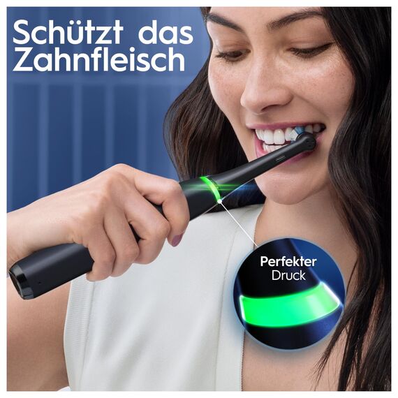 Oral-B iO Series 8 Plus Edition Elektrische Zahnbürste/Electric Toothbrush, PLUS 3 Aufsteckbürsten inkl. Whitening, Magnet-Etui, 6 Putzmodi, Designed by Braun, Geschenk Mann/Frau, Black Onyx