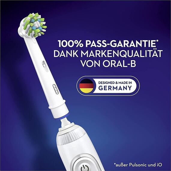 Oral-B CrossAction Aufsteckbürsten für elektrische Zahnbürste, 10 Stück, ganzheitliche Mundreinigung mit CleanMaximiser-Borsten, Zahnbürstenaufsatz für Oral-B Zahnbürsten, briefkastenfähige Verpackung