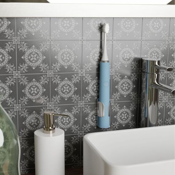 My Variations - Elektrische Schallzahnbürste – wiederaufladbar – 1 Monat Akku – 5 Putzmodi – integrierter 2-Minuten-Timer – 1 Griff und 1 Bürste (blau)