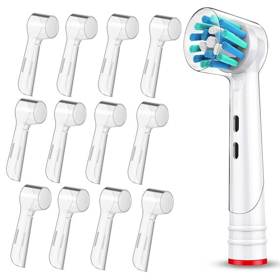 Ph Pro Heat Zahnbürsten Schutzkappe Kompatibel mit Oral B - Zahnbürstenschutz - Zahnbürsten Schutz Abdeckung - Hülle für Elektrische Zahnbürste -12 Stück Toothbrush Cover.