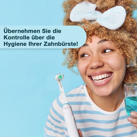 Ph Pro Heat Zahnbürsten Schutzkappe Kompatibel mit Oral B - Zahnbürstenschutz - Zahnbürsten Schutz Abdeckung - Hülle für Elektrische Zahnbürste -12 Stück Toothbrush Cover.