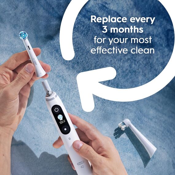 Oral-B iO Series Ultimative Clean-Ersatzbürstenköpfe für elektrische Zahnbürste von Oral-B (4 Stück), Schwarz