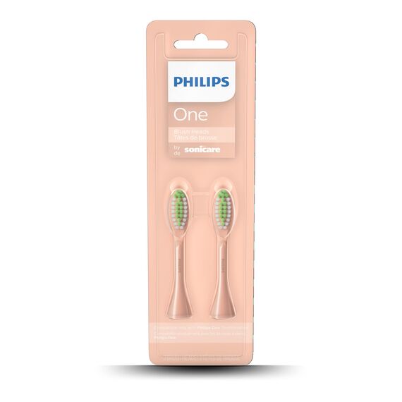 Philips One by Sonicare, 2 Bürstenköpfe, Shimmer, BH1022/05