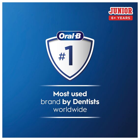 Oral-B Elektrische Kinderzahnbürste, 1 Zahnbürstenkopf, mit kinderfreundlichem Empfindlichkeitsmodus, für Kinder ab 6 Jahren, 2-poliger Stecker, lila
