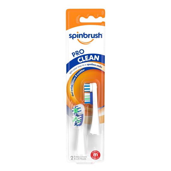 Spinbrush ARM & HAMMER Pro Series Daily Clean Akku-Zahnbürsten-Nachfüllpackungen, Medium