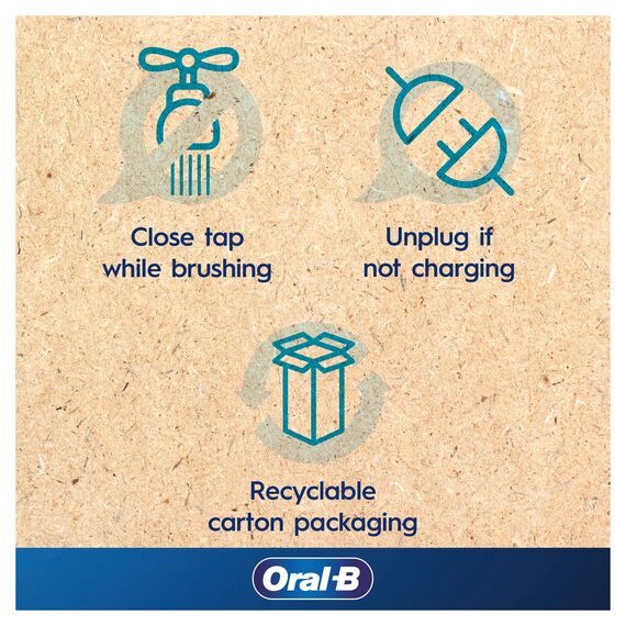 Oral-B Braun Pro 3-3500 Elektrische Zahnbürste mit Bürstenkopf und Reiseetui, schwarz