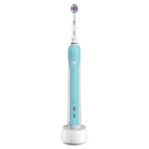 Oral-B Pro 600 White and Clean Electric Rechargeable Toothbrush Powered by Braun by Oral-B