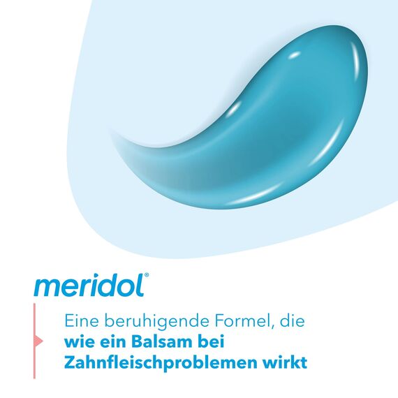 meridol Zahnpasta 2x75ml - Zahncreme bekämpft Zahnfleischentzündungen, antibakterieller Effekt (Packung mit 2)