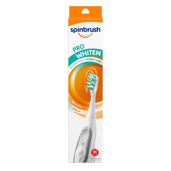 ARM & HAMMER Spinbrush Pro Series Ultra White Zahnbürste, Medium, 1 Stück
