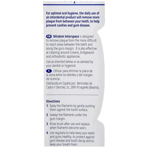 Weiche Zahnbürste für Zwischenräume von Wisdom