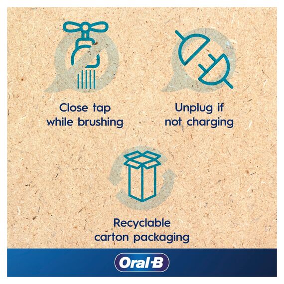 Oral-B Pro 3 Elektrische Zahnbürste für Erwachsene, 1 Cross-Action-Zahnbürstenkopf, 3 Modi, Oral B Elektrische Zahnbürste mit Drucksensor, 2-poliger UK-Stecker, 3000, Weiß