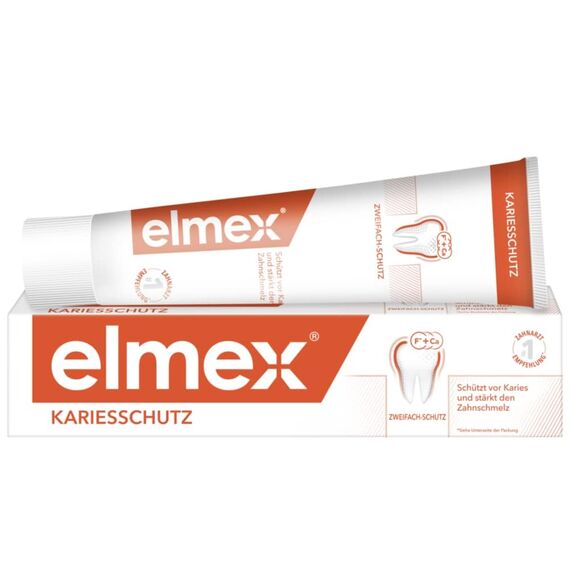 elmex Kariesschutz Set mit Zahnpasta, Mundspülung und Zahnbürste