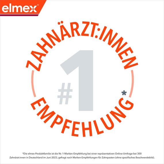 elmex Zahnpasta Kariesschutz Professional 75 ml – medizinische Zahnreinigung für hochwirksamen Kariesschutz – mit patentiertem Zuckersäuren-Neutralisator