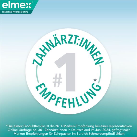 elmex Zahnpasta Sensitive Professional Repair & Prevent 2x75ml – medizinische Zahnreinigung für sofortigen*, anhaltenden Schutz – beugt Zahnfleischrückgang & neuen Schmerzen vor