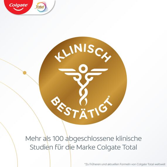 Colgate Zahnpasta Total Original 2x75ml – Zahnreinigung für einen gesunden Mund und 12 Stunden proaktiven Zahnschutz* – reinigt Zähne, Zahnfleisch, Wangen und Zunge