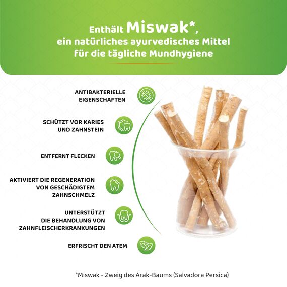 Himalaya Ultra Whitening Zahnpasta - Kräuterformel mit Aktiviertem Kokosnusskohle & Schwarzkümmelöl, Fluoridfrei, 100% Vegan, Reinigt Tief, Macht Zähne 3 Nuancen Weißer, 75ml