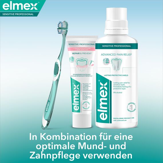 elmex Zahnpasta Sensitive Professional Repair & Prevent 75 ml – medizinische Zahnreinigung für sofortigen*, anhaltenden Schutz – beugt Zahnfleischrückgang & neuen Schmerzen vor