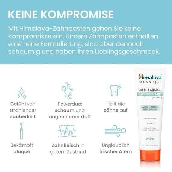 Himalaya Botanique Whitening Zahnpasta mit Hydroxylapatit 113g