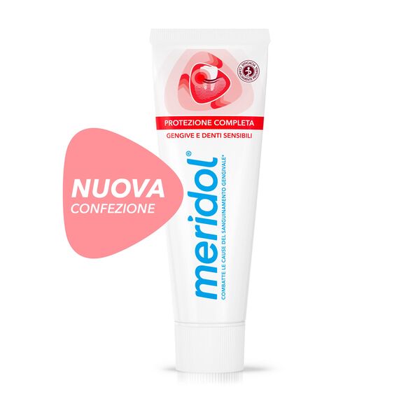 Meridol Zahnpasta Komplettschutz mit antibakterieller Zutat, beruhigt gereiztes Zahnfleisch und empfindliche Zähne. Bekämpft Plaquebakterien und beugt Zahnfleischbluten vor 75 ml (Packung mit 2)