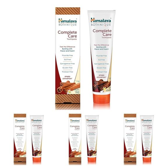 Himalaya Botanique Toothpaste - Simply Cinnamon (Cinnamon, 1 PACK) (Packung mit 4)