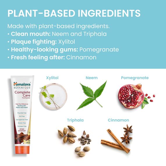 Himalaya Botanique Toothpaste - Simply Cinnamon (Cinnamon, 4 PACK)