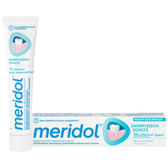 meridol Zahnpasta 75ml - Zahncreme bekämpft Zahnfleischentzündungen, antibakterieller Effekt