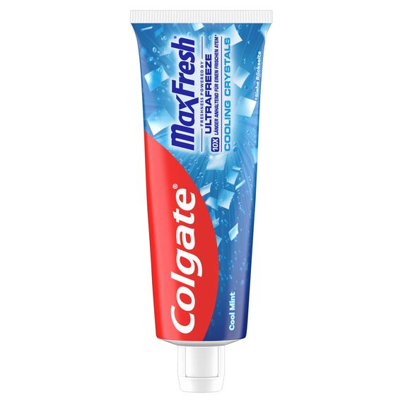 Colgate Zahnpasta Max Fresh Cooling Crystals 12x75 ml – effektive Zahnreinigung für langanhaltende Frische und ein sauberes Mundgefühl – hält die Zähne weiß und bekämpft Karies
