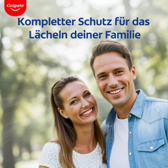 Colgate Zahnpasta Komplett Extra Frisch 75ml – erfrischt den Atem mit großartigem Minzgeschmack – Zahnreinigung mit komplettem Rundum-Schutz für gesunde Zähne