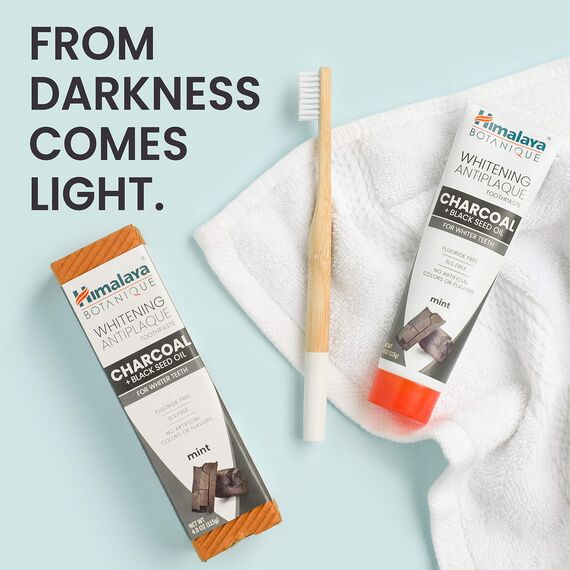 Himalaya, Whitening Antiplaque Toothpaste, Charcoal + Black Seed Oil, Mint, 4.0 oz (113 g)