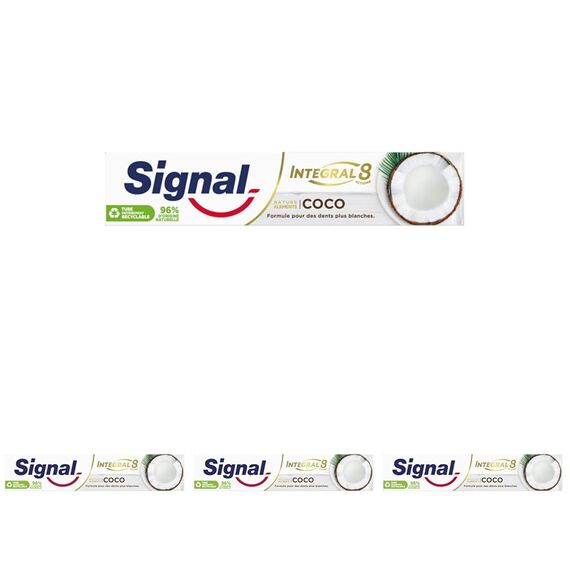 Signal Integral 8 Zahnpasta Nature Elements Coco, 75 ml (Packung mit 4)