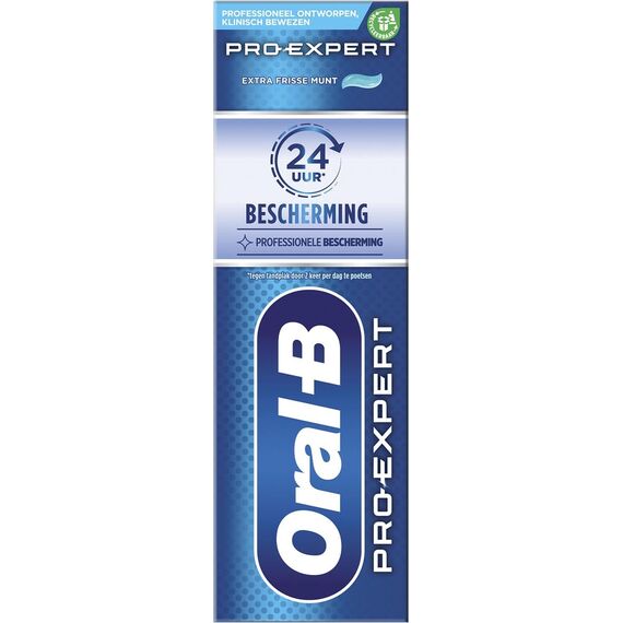 Oral B Zahnpasta Pro Expert Protection Pro Protection Minze, extra frisch, 12 x 75 ml, bietet ein Gefühl von Sauberkeit im ganzen Mund und 24 Stunden Schutz gegen Plaque