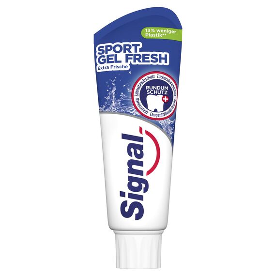 Signal Zahnpasta Sport Gel Fresh mit Rundumschutz Zahnpflege für extra frischen Atem 75 ml 12 Stück