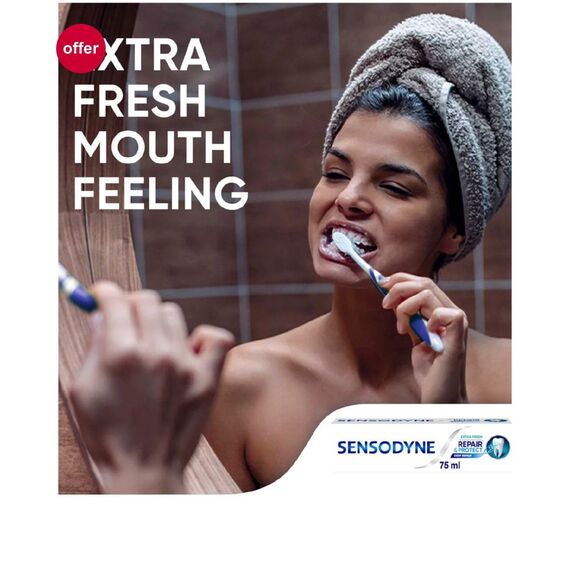 Sensodyne Repairand Protect Extra Fresh Toothpaste 75 ml Pack of 3 by Sensodyne