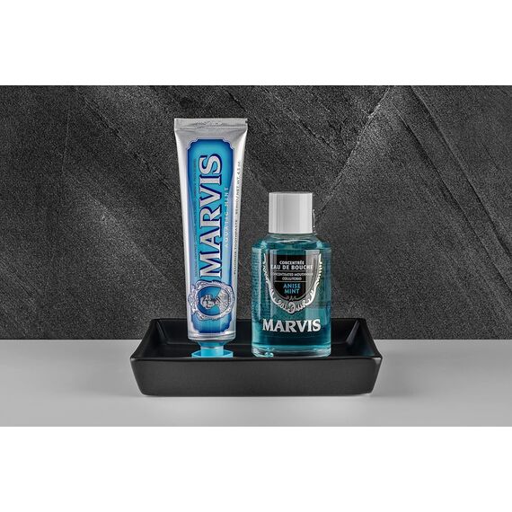 Marvis Zahncreme mit dem kühlen Hauch von Minze, mit Fluorid, Aquatic Mint, 85 ml